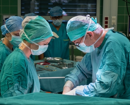 Operationsszene der 2. Chirurgischen Abteilung