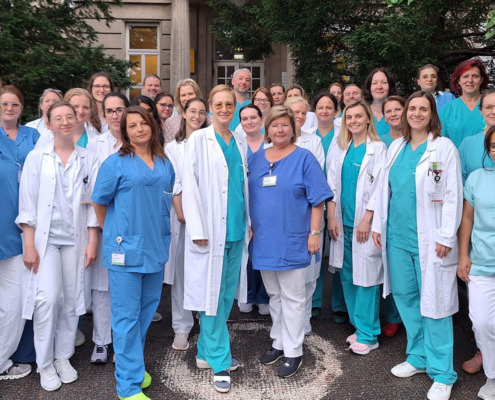 Gruppenfoto der Augenabteilung der Klinik Hietzing